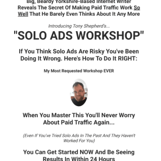 Tony Shepherd – New Side-Hustle Strategy