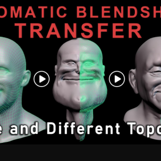CGCircuit – Auto Blendshape Transfer Different Topo